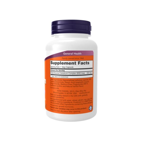 Colostrum 500mg 120 cápsulas vegetales