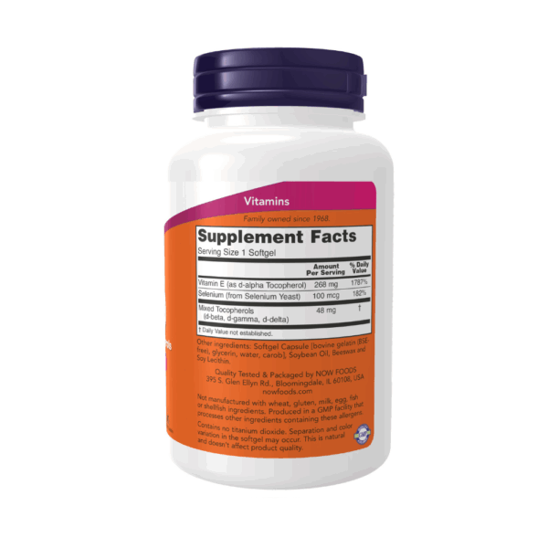 Vitamina E-400 + Selenio 100mcg 100 cápsulas blandas