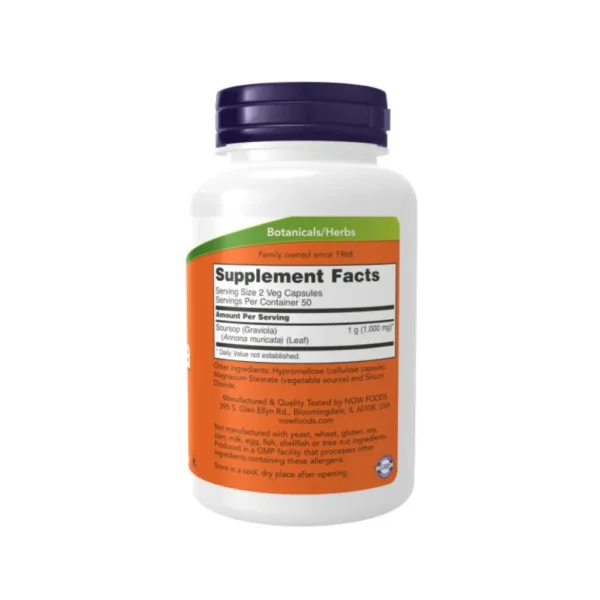 Graviola 500mg 100 cápsulas vegetales