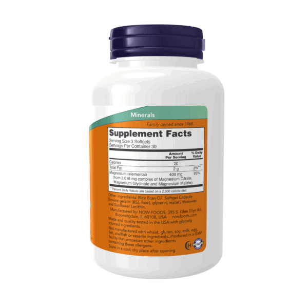 Citrato de Magnesio 134mg 90 cápsulas blandas