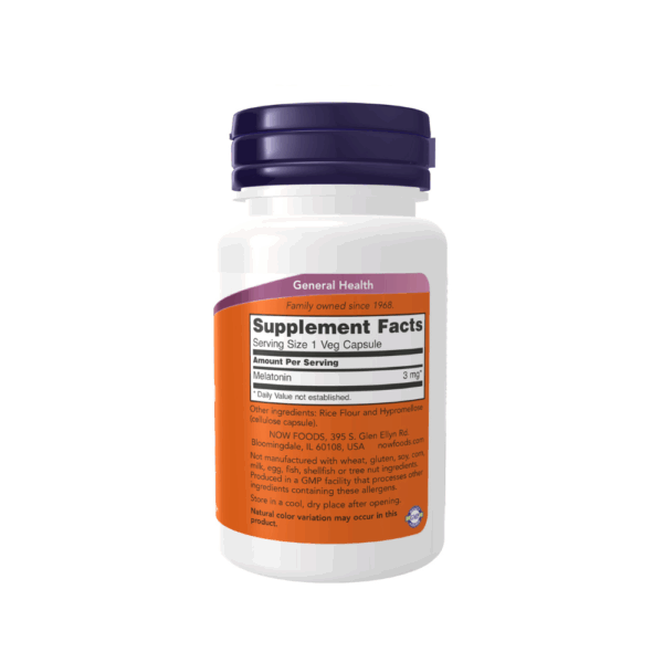 Melatonina 3mg 60 cápsulas vegetales