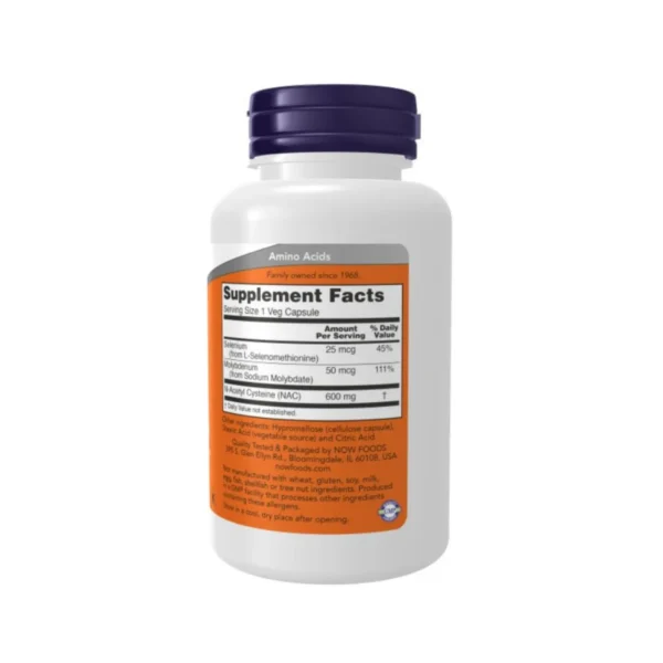 NAC-ACETYL CYSTEINE 600mg 100 VCAPS