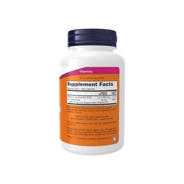 C-1000 Zinc Immune 90 cápsulas vegetales