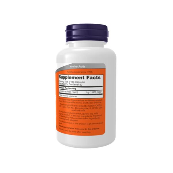 L-ARGININE 500 mg. 100CAP