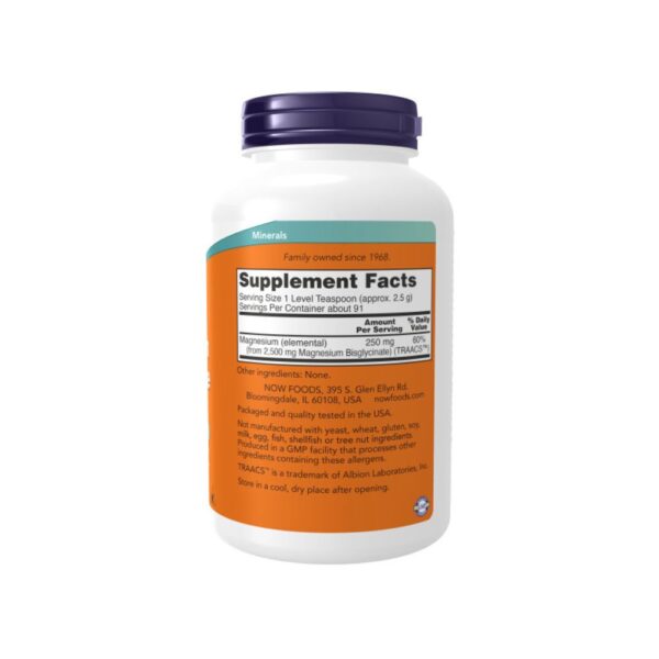 Polvo de bisglicinato de Magnesio (apoyo al sistema nervioso) 227 Gr.