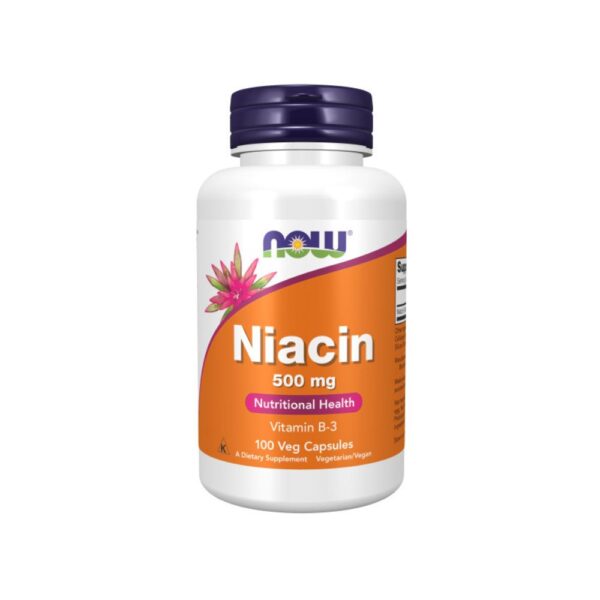 Niacina 500mg 100 cápsulas vegetales