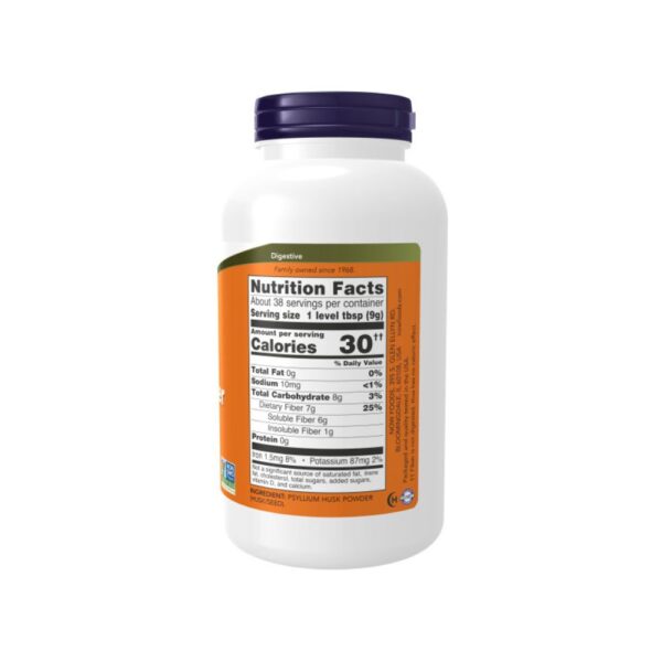 Polvo de cáscara de Psyllium vegetariano 340 Gr.